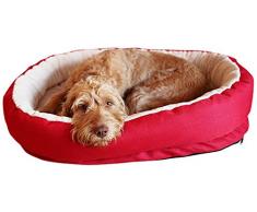 Rosewood 04361 orthopädisches Hundebett, rot, Länge: 87 cm
