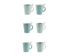 Villa d‘Este Home Tivoli 2190717 Madeira Set aus 6 Kaffeetassen