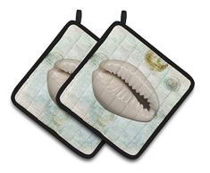 Caroline s Treasures Muscheln Paar Topflappen sb3038pthd, 7.5hx7.5 W, multicolor