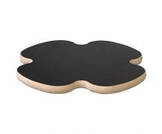 WAGNER Pflanzenroller Black Ø 33 cm I Pflanzenroller für den Innenbereich, MDF mit Melaminbeschichtung, schwarz I Kübelroller aus Holz I Tragkraft 100 kg I Made in Germany – 20027601