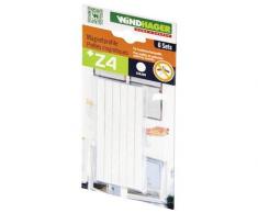Windhager Magnet-Profile Magnet-Türschliesser Magnetstreifen, Zubehör für Insektenschutz-Türen Fliegengitter-Türen, 6 Sets, weiß, 10 x 0,8 cm, 03532