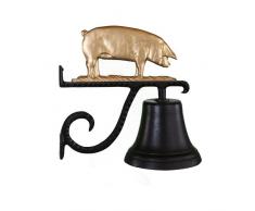 Montague Metall Produkte Glocke mit Gold Pig