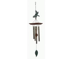 NATURES MELODY - Garten Dekor Klangspiel LIBELLE, ca. 24 Zoll / ca. 62 cm, hellgoldfarben