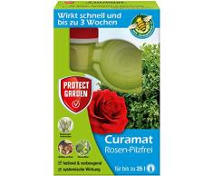 PROTECT GARDEN Curamat Rosen-Pilzfrei (ehem. Bayer Garten Baymat), Mittel gegen Pilzkrankheiten an Rosen und Zierpflanzen sowie gegen Buchsbaumtriebssterben, 100 ml