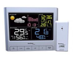 Technoline WS6449 Wetterstation, moderne Optik, silberfarben