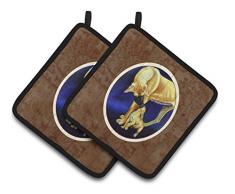 Caroline s Treasures Deutsche Dogge & Puppy Paar Topflappen 7208pthd, 7.5hx7.5 W, multicolor