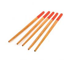 School of Wok 12322019 Essstäbchen-Set, Bambus, 5 Paar