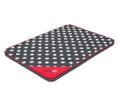 HobbyDog XL Mliszl8 120 X 80 cm XL (R3) Light Matratze Grau Mit Pfötchen, XL, Grau Mit Pfötchen
