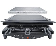 Steba RC 3 Plus Gourmet Raclette, Made in Germany, für 8 Personen, 1450 Watt, schwarz