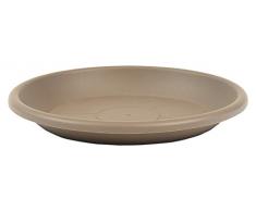 greemotion Blumentopfuntersetzer Taupe - Untersetzer Blumen mit 44 cm Durchmesser Höhe 6,1 cm - Pflanzkübel Untersetzer aus Kunststoff - Pflanzenuntersetzer rund - Pflanzen Untertopf