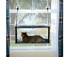 KH 779092 EZ Easy Window Mount Kitty Sill, am Fenster zu befestigendes Katzenbett mit Zwei Ebenen