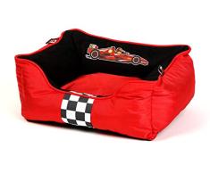 Kiwi Walker Schlafsofa, Memory-Schaumstoff, Design Formula, klein, 45 x 35 x 20 cm, Rot/Schwarz