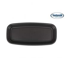 Tontarelli 44023 Untersetzer, rechteckig, Tullipan, Graphit, 20 x 36 cm