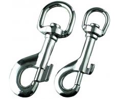 HUNTER Karabinerhaken Nickel, S