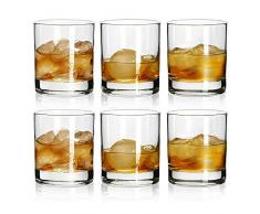 Rock Stil OLD FASHIONED Whisky Gläser 9 oz, 100% unzerbrechlich kurz Brille für Camping/Party, Set 4, 6-Pack