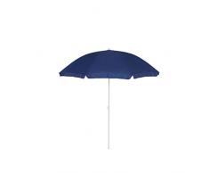 greemotion Sonnenschirm 2m mit UV-Schutz - Balkonschirm in Blau-Weiß - Gartenschirm knickbar - Terrassenschirm rund - Outdoor-Schirm für Balkon, Terrasse & Garten