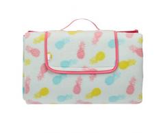 AmazonBasics - Picknickdecke, campingdecke mit wasserdichter Unterseite, 200 x 200 cm