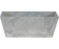 Ivyline Artstone 107833 Balkonkasten Ella, 37 x 17 x 17 cm, grau