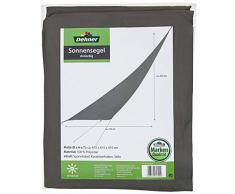 Dehner Sonnensegel dreieckig, ca. 415 x 415 x 415 cm, Polyester, dunkelgrau