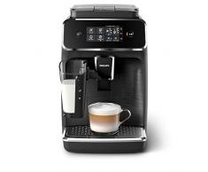 Philips 2200 Serie EP2232/40 Kaffeevollautomat, 3 Kaffeespezialitäten (LatteGo Milchsystem) Matt-schwarz/Schwarz-gebürstet