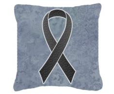 Carolines Treasures AN1213PW1414 Dekokissen mit roter Schleife Zum Aufmerksammachen auf Hautkrebs 14Hx14W Mehrfarbig