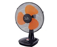 Jata VM3022 Tischventilator, 40 W, Aluminium, Schwarz/Orange