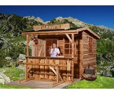 weka Gartenhaus 820 A Gr. 2, natur, VD/T 100 cm, ET, EF, mit Theke und Sitzgelegenheit