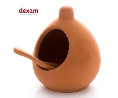 Dexam 17851107 Salzkeller und Löffel, Terrakotta