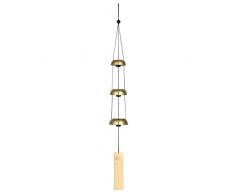 Woodstock Windspiel Temple Bells, Gold, 62,2 cm