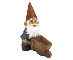 Design Toscano Schubkarren-Willie: Gartenzwerg