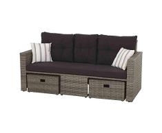 Siena Garden Barrios Lounge 3er Sofa, grau