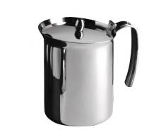 Bialetti 1814 Bricchi Milchkännchen mit Deckel aus Edelstahl, 0,75 Liter