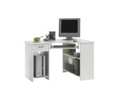 Unbekannt FMD Möbel 350-001 Computertisch Felix 1 (B/H/T) 118.0 x 76.0 x 77.0 cm, weiÃ