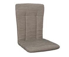 H.G. 4510276 Sesselauflage zu Sessel Luzern inklusive Rückenteil, Amrum, Struktur taupe, 75% Polyester/25% Baumwolle, L 102 x B 49 x H 6 cm