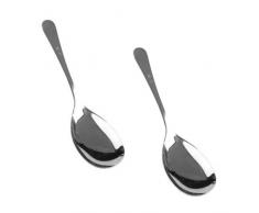 (Lot de 2) 25,4 cm en acier inoxydable Buffet Cuillère de service Ensemble
