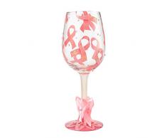ENESCO Weinglas Lolita Pink Ribbon