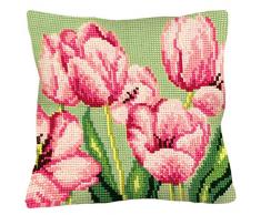 Collection D Art 40Â x 40Â cm Tulip (rechts) Kissen Kreuzstich