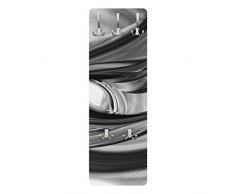Apalis 79057 Wandgarderobe Illusionary II | Design Garderobe Garderobenpaneel Kleiderhaken Flurgarderobe Hakenleiste Holz Standgarderobe Hängegarderobe | 139x46cm