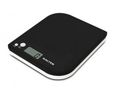 SALTER Leaf digitale Küchenwaage, Design für die Arbeitsplatte, LCD Display, Zuwiegefunktion, Kompaktes Design für leichtes Verstauen, Gut zu reinigen