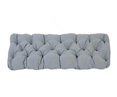 Ambientehome 2er Sitzkissen Bank Evje, grau, ca 120 x 50 x 8 cm, Polsterauflage, Bankauflage