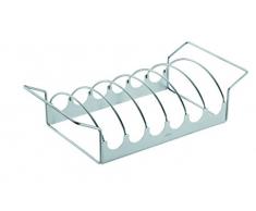 RÖSLE Braten- und Rippchenhalter, Edelstahl 18/10, 40 x 20,5 x 10,5 cm, Bratenkorb, Backofengeeignet, spülmaschinengeeignet