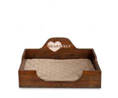 Europet Bernina 674-425282 Heartfelt Hundebett Manor 100, braun