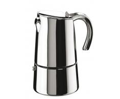 Pinti Inox Bella Espressokocher Moka, Edelstahl, Silber, 17 x 12.5 x 10 cm