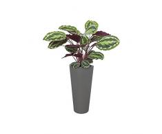 Elho Pure Straight Round High 50 - Blumentopf - Anthrazit - Drinnen & Draußen - Ø 50 x H 102.5 cm