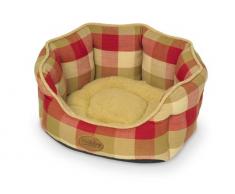 Nobby 71333 Komfortbett für Hunde Lara L x B x H: 75 x 69 x 24 cm, rot