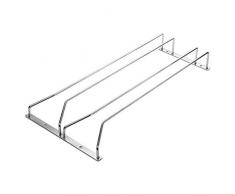 Weinglasgestell Unter Dem Schrank Hängend Dianoo Edelstahl Drahtgestell Rack Halter Mit Schrauben 45CM 2 Reihen