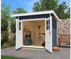 weka Gartenhaus 179 Gr. 4, grau, 28 mm, DT