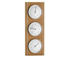 TFA Dostmann Analoge Wetterstation, aus Eiche, Barometer, Hygrometer, Thermometer, zur Raumtemperaturkontrolle