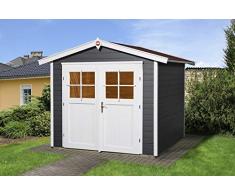 Weka Gartenhaus 224, anthrazit, 280 x 259 x 227 cm