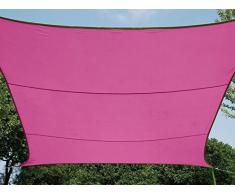 Perel GSS4320FU Sonnensegel - Rechteckig, Fuchsia, 200 x 300 x 0,2 cm